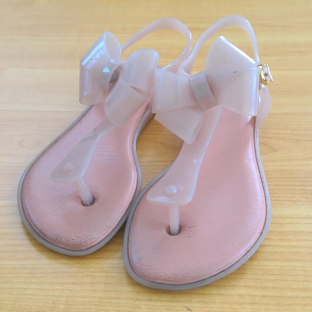 Mel by Melissa jelly thong sandal with bow